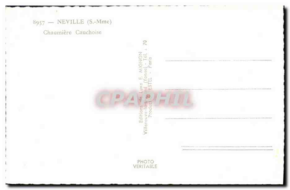 CPM Neville Chaumiere Cauchoise — Rückseite