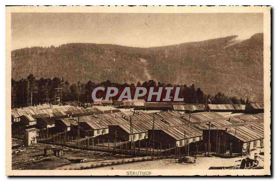 CPA Struthof Vue generale du camp de concentration allemand Militaria 