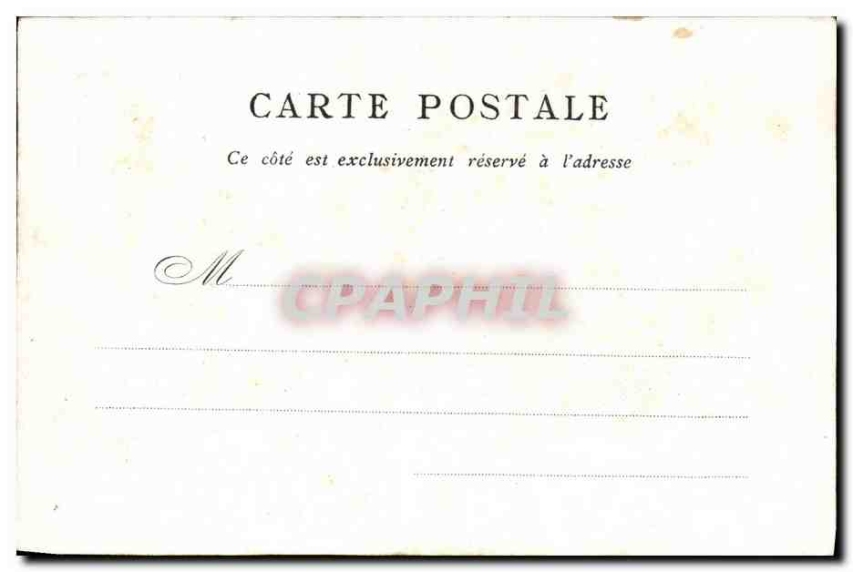 CPA Palais Bourbon Paris  — Rückseite