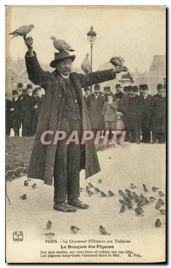 Paris - Le Charmeur d'Oiseaux aux Tuileries — H. Pol.