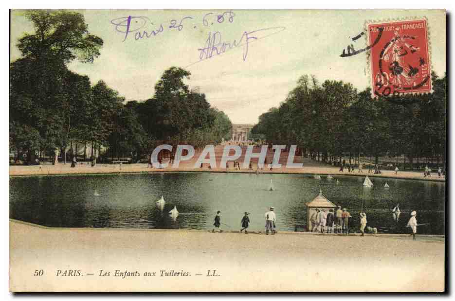 CPA Paris Les Enfants aux Tuileries