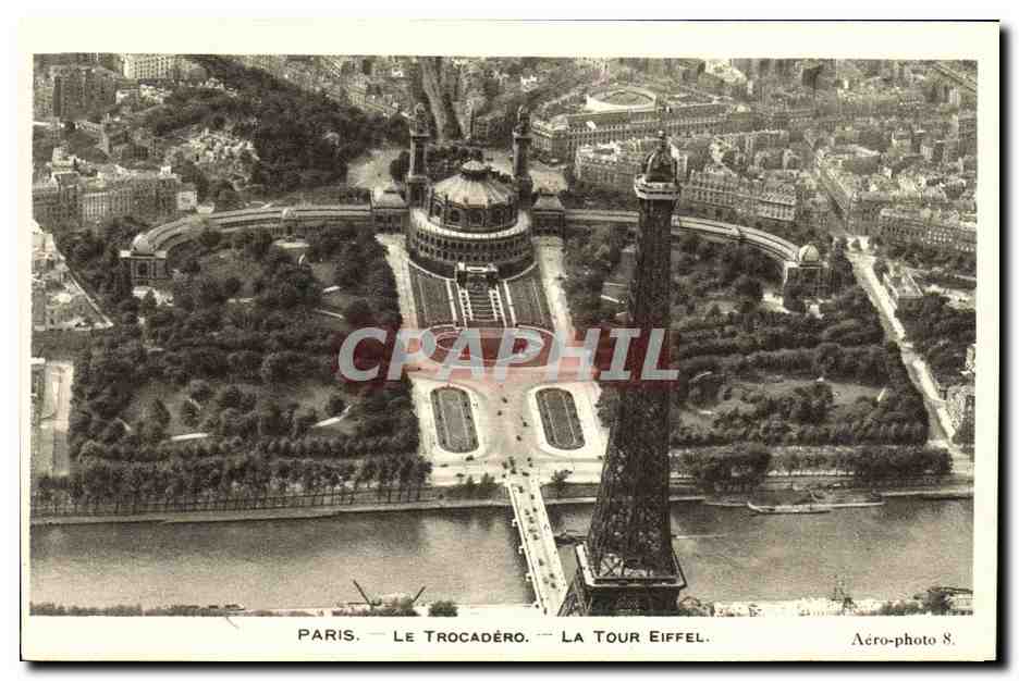 CPA Paris Le Trocadero La Tour Eiffel