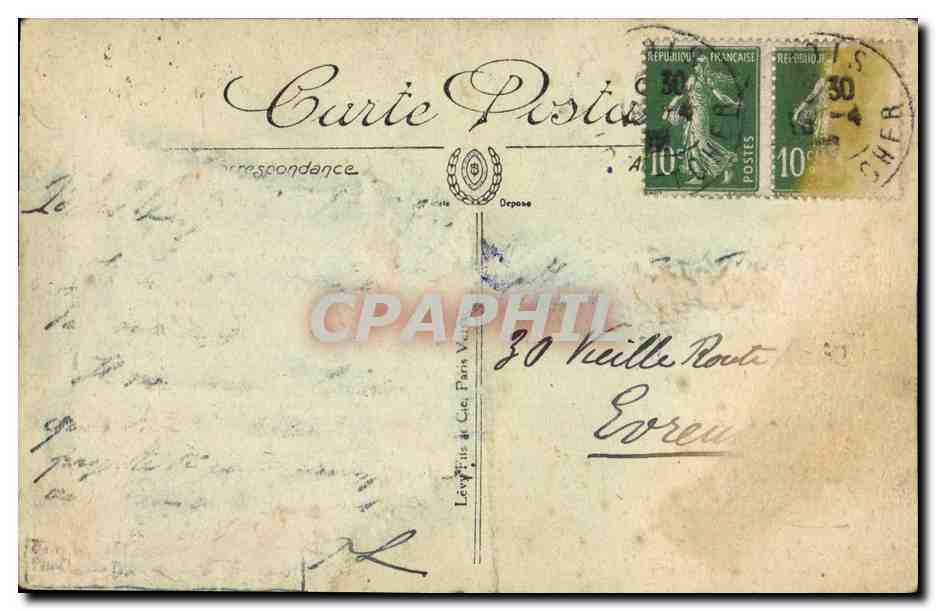 CPA Blois Le Chateau Le Musee Cheminee de Louis XII — Verso