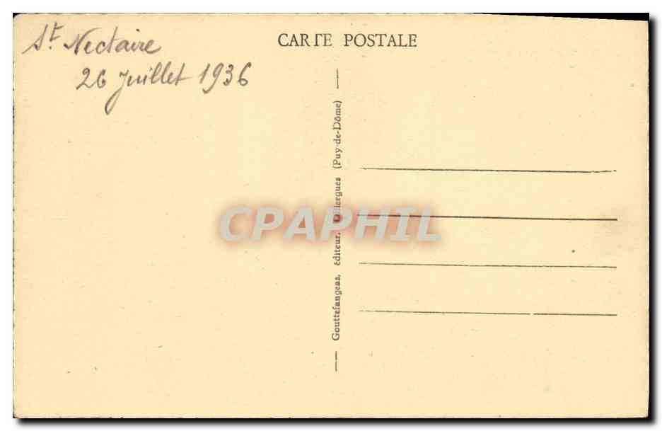 Saint-Nectaire-le-Haut — Le Casino, La Vallée et Saint-Nectaire — éditeur Gantefangeans, n° 506 — Reverso