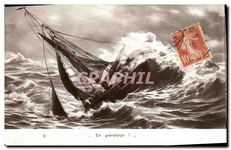 Navire en perdition — En perdition ! — Éditeur non visible, n° de série 6