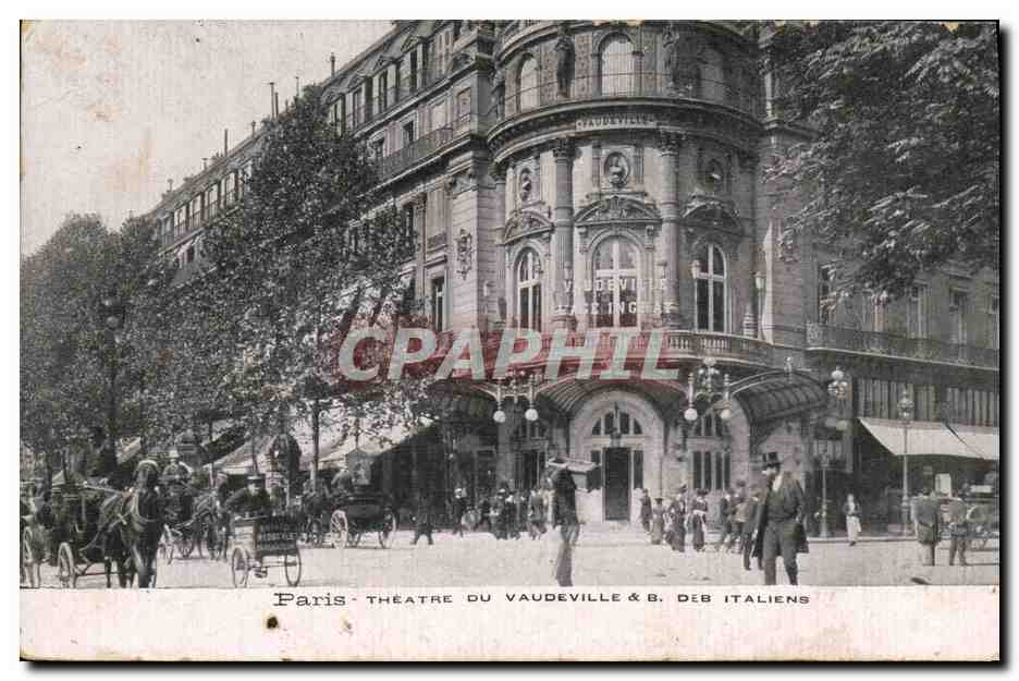 CPA Paris Theatre du Vaudeville Bd des Italiens