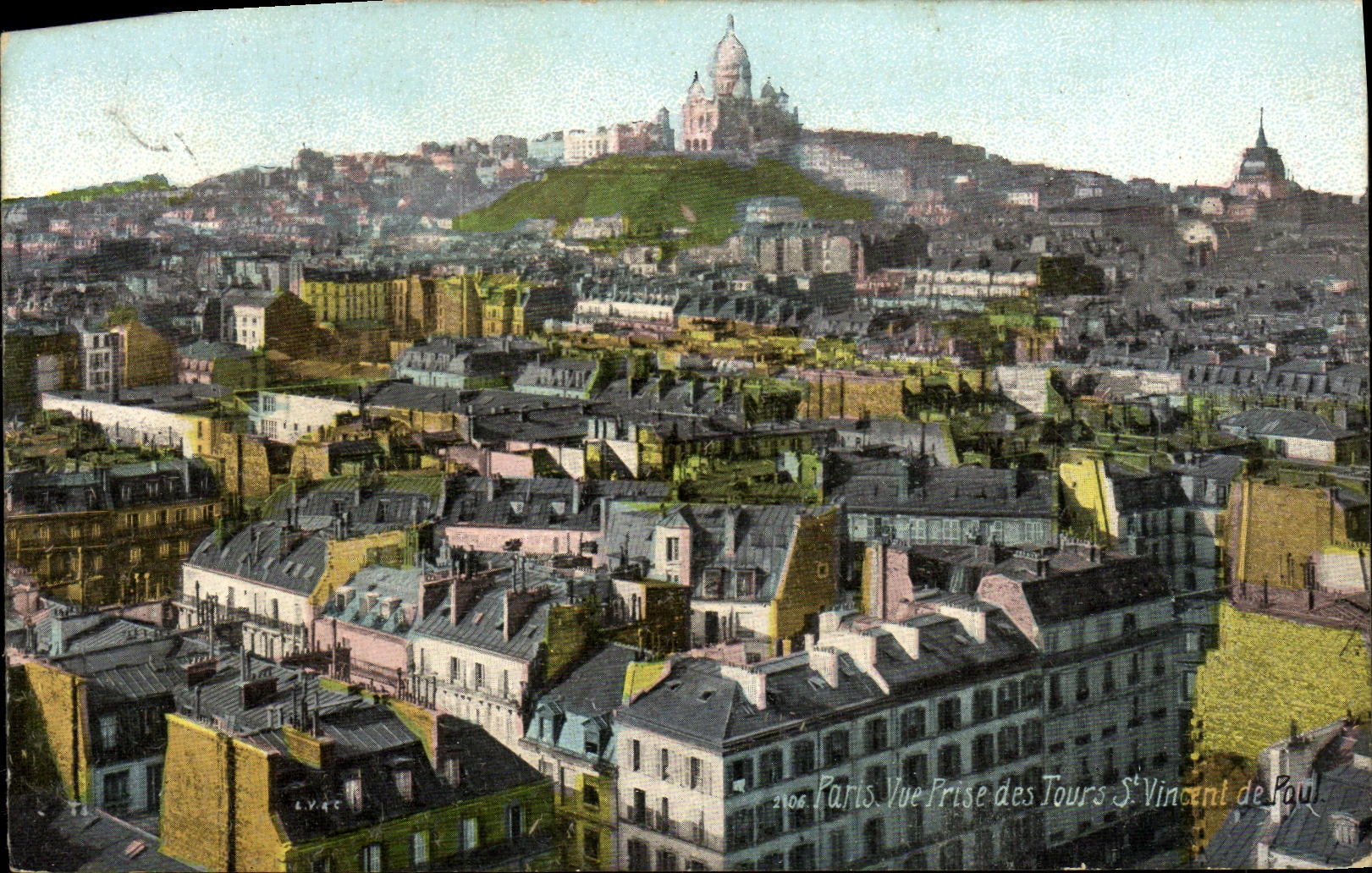 CPA Paris Vue Prise des Tours St Vincent de Paul Sacre Coeur Montmartre 