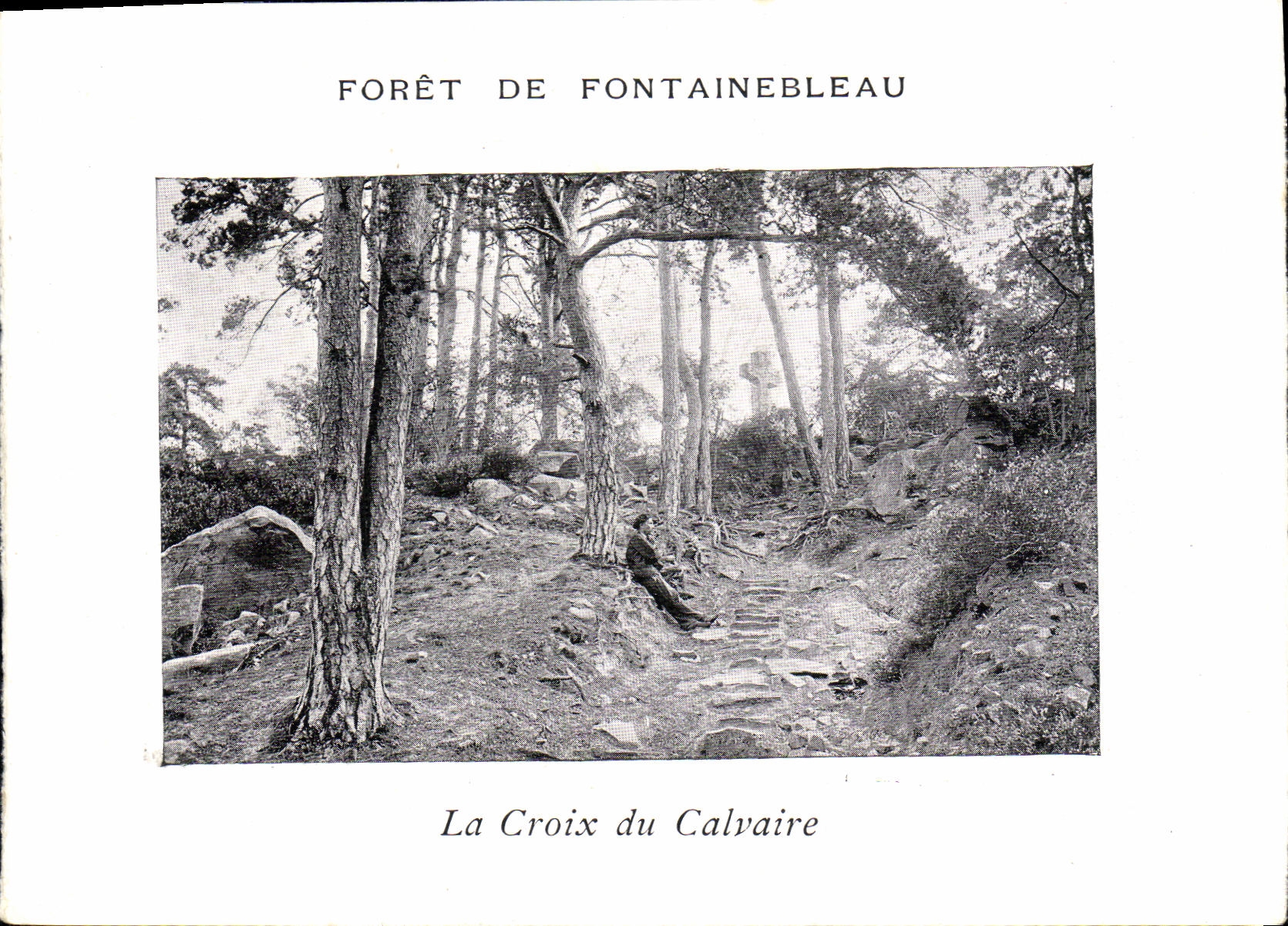 Forêt de Fontainebleau — La Croix du Calvaire — unbekannter Verlag