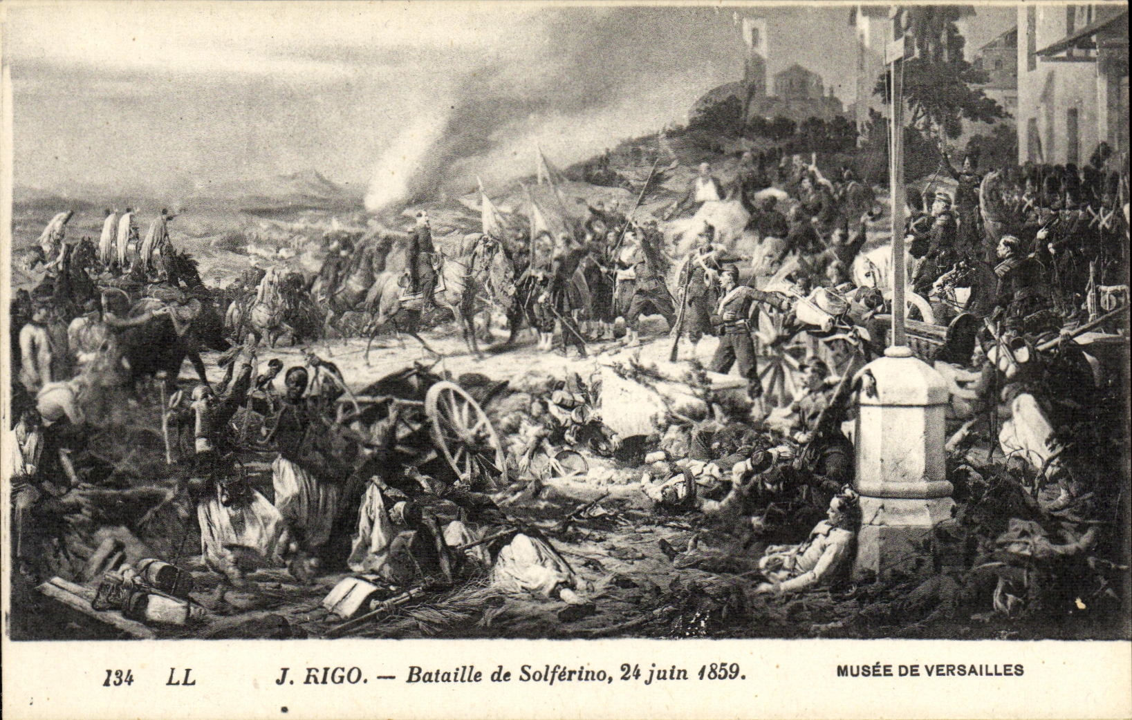 CPA J Rigo Bataille de Solferino 24 Juin 1859 Musee de Versailles