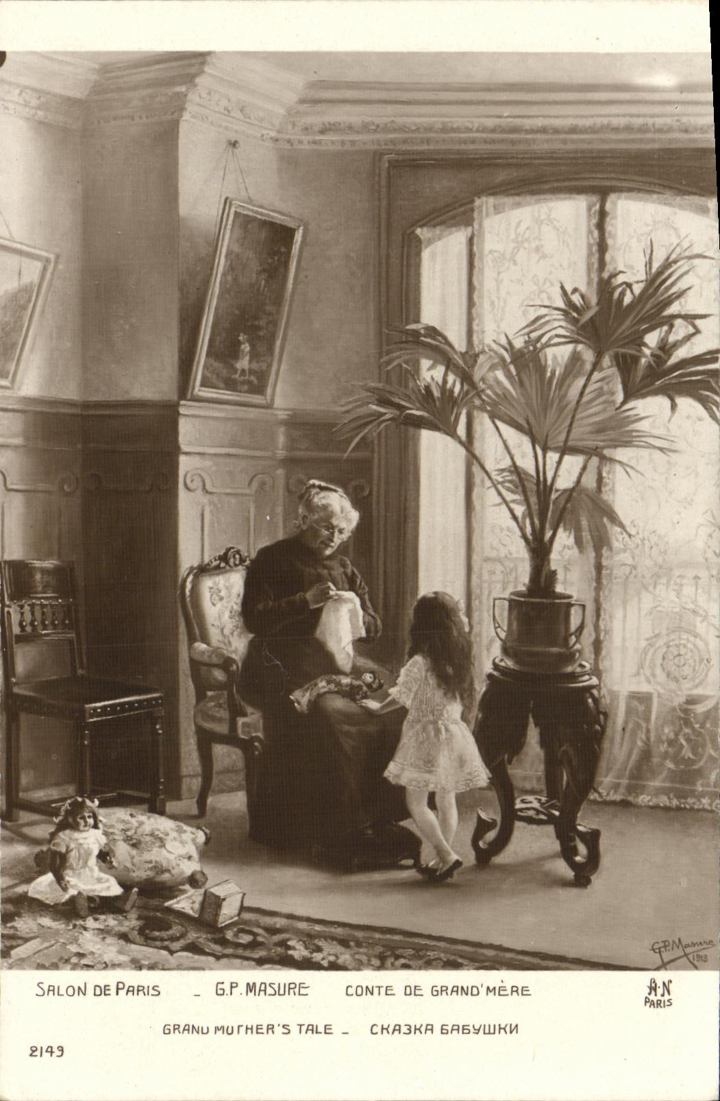 CPA Salon de Paris Masure Conte de grand mere