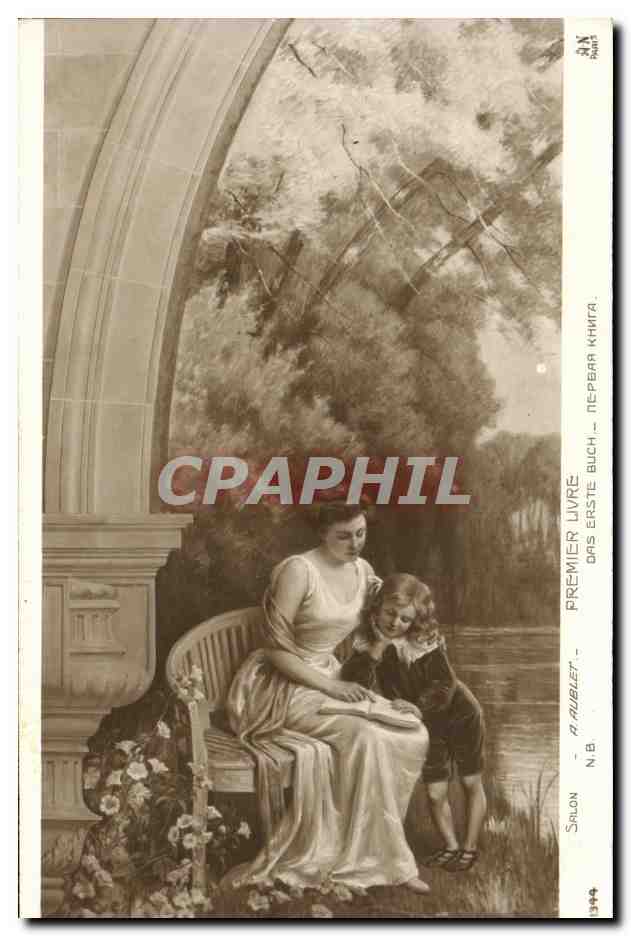 CPA Salon A Aublet Premier Livre