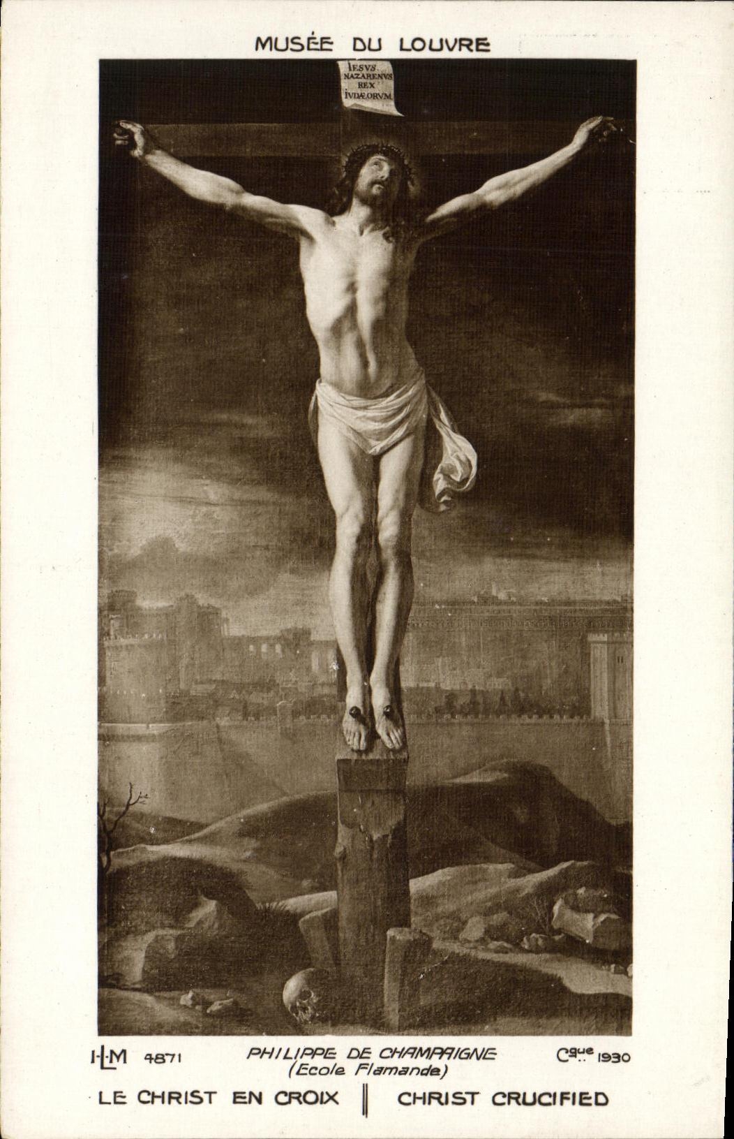 CPA Musee du Louvre Philippe de Champaigne Christ en croix