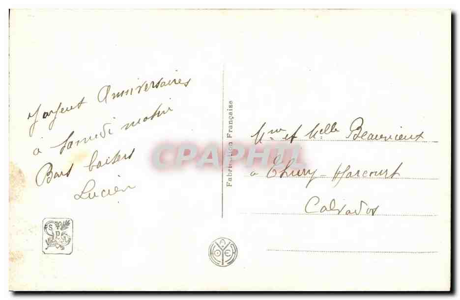 CPA Salon de Paris Le Berceau Barthalot — Verso