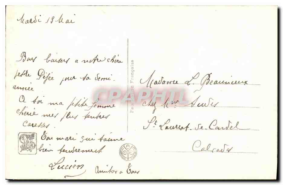 CPA Salon de Paris L Heure du Gouter Vallayer Moutet — Verso