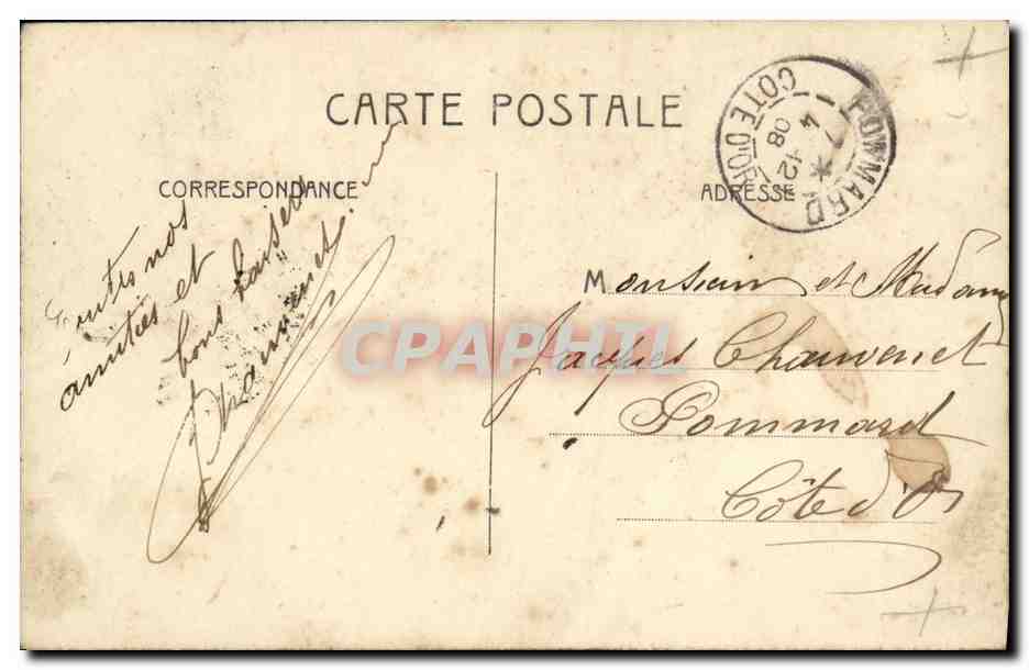 CPA Anniversaire Femme Enfant — Verso