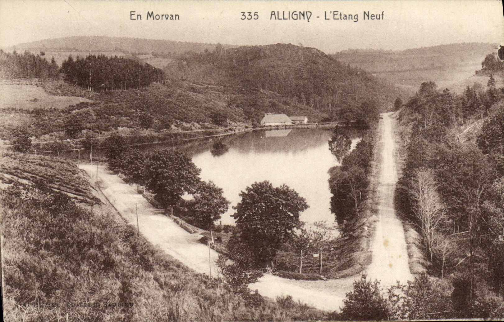 CPA En Morvan Alligny L Etang Neuf