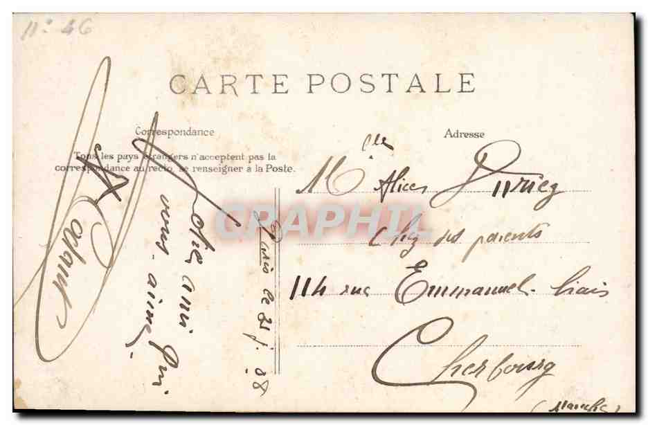 CPA Versailles Entree du Petit Trianon — Rückseite