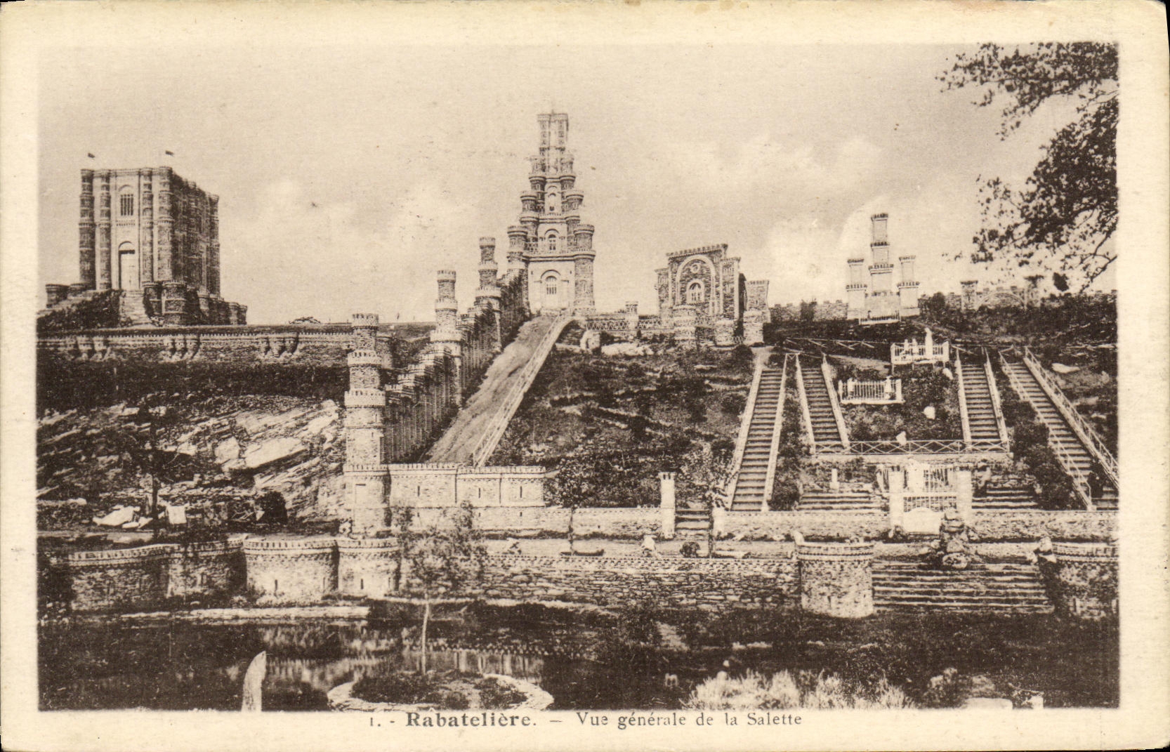 Rabatellière — Vista general de la Salette — Fototipia Jchly-Poupin (Vendée)