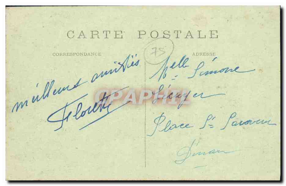 CPA Paris Panorama pris de Notre Dame — Rückseite