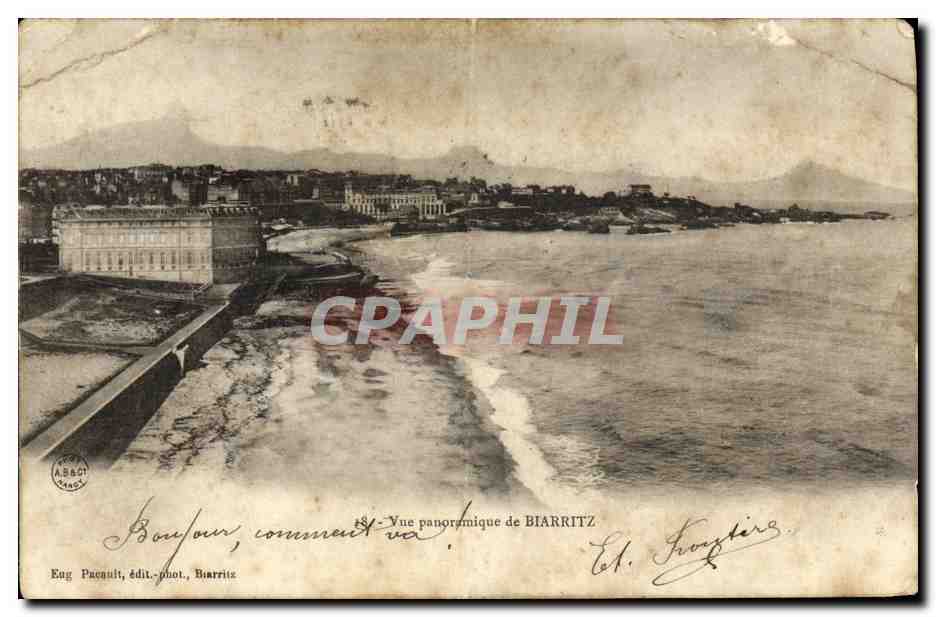 CPA Vue panoramique de Biarritz