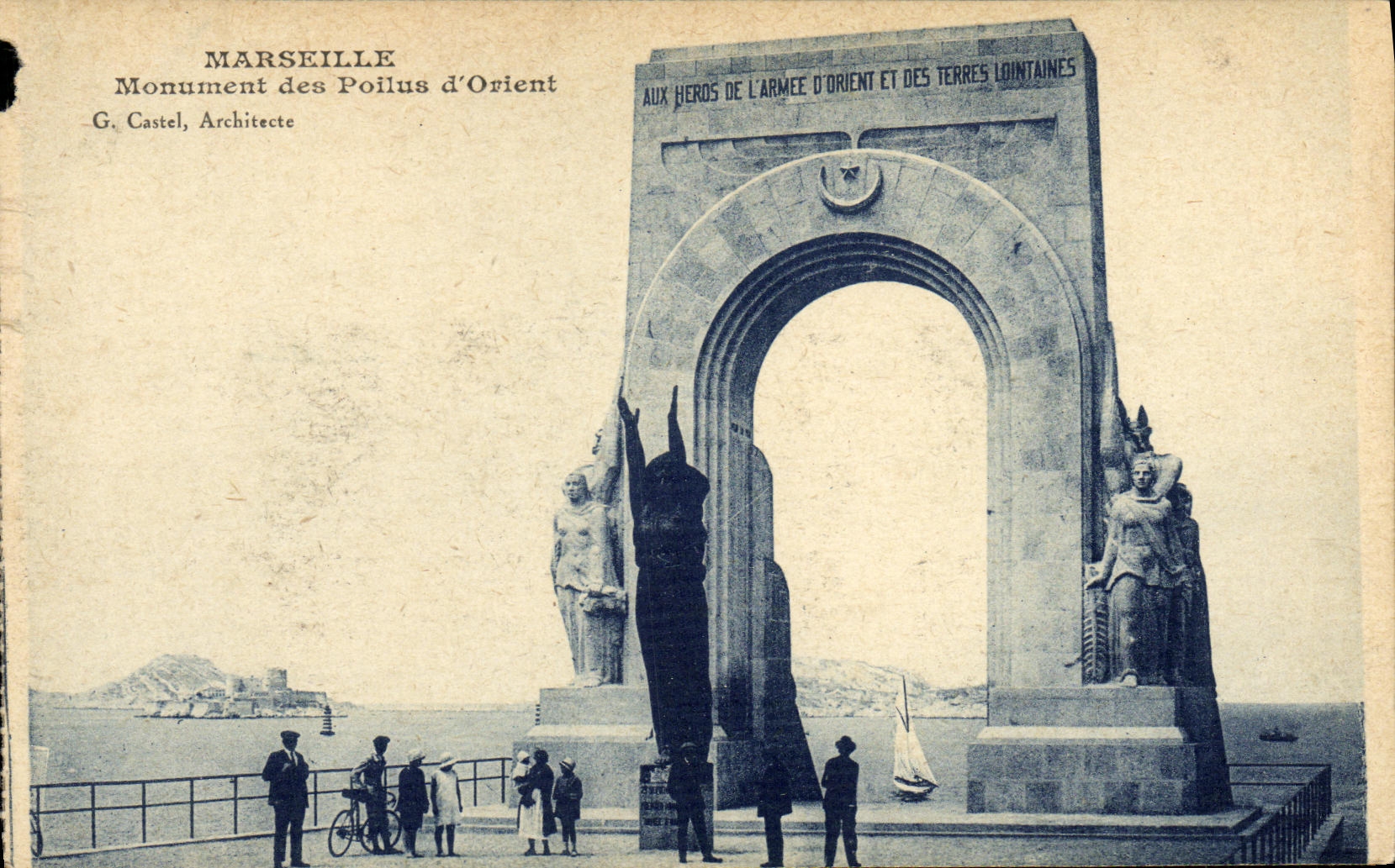 CPA Marseille Monument des Poilus d Orient