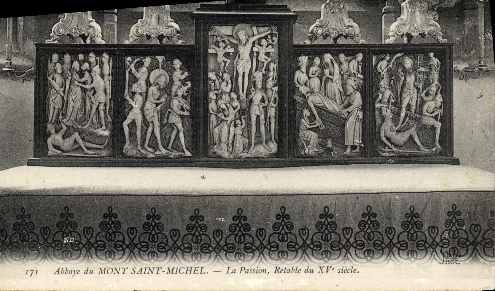 Abbaye du Mont Saint-Michel — La Passion, Retable du XVᵉ siècle — Jhot.