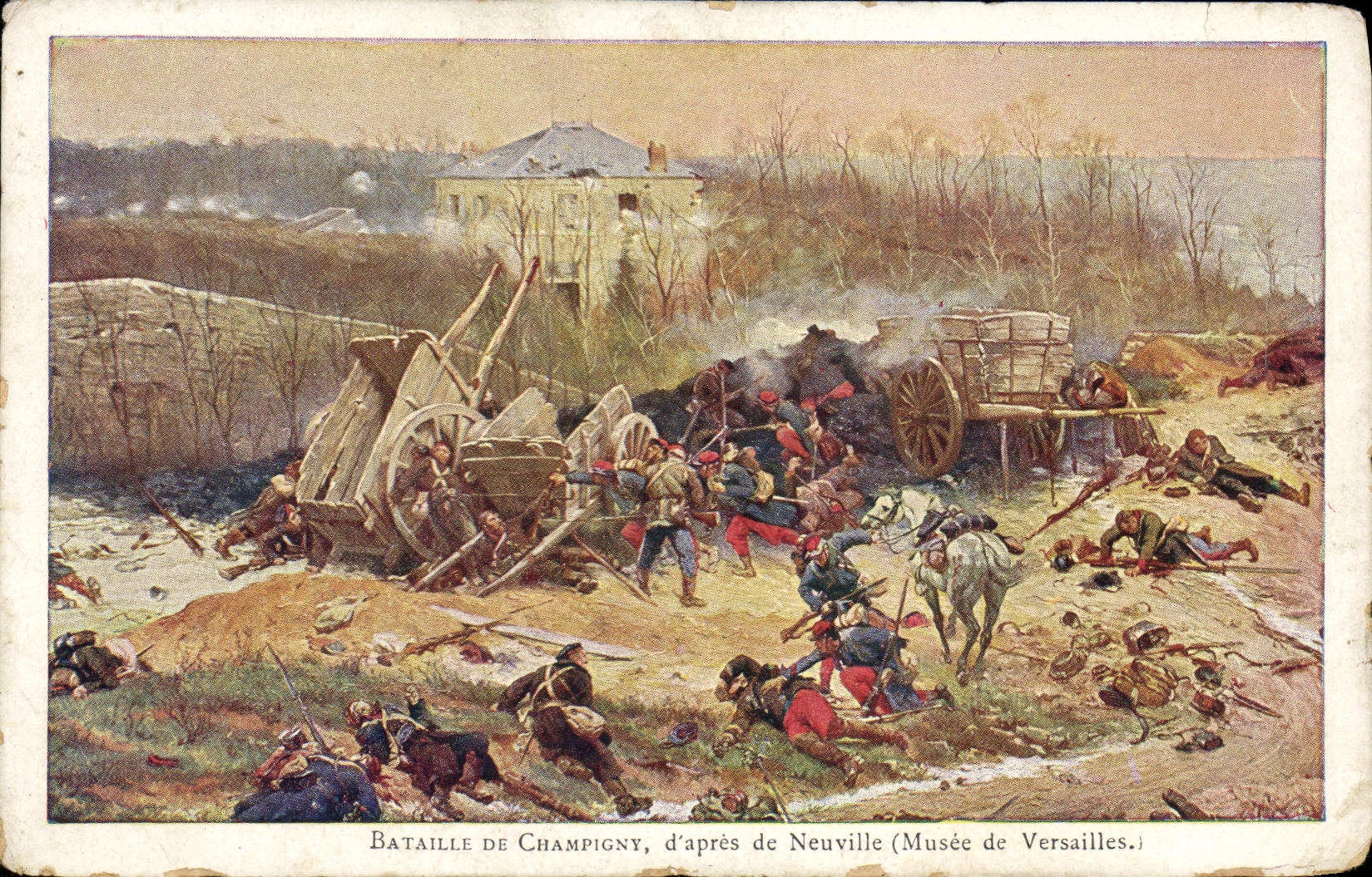 Bataille de Champigny — d'après de Neuville — Musée de Versailles