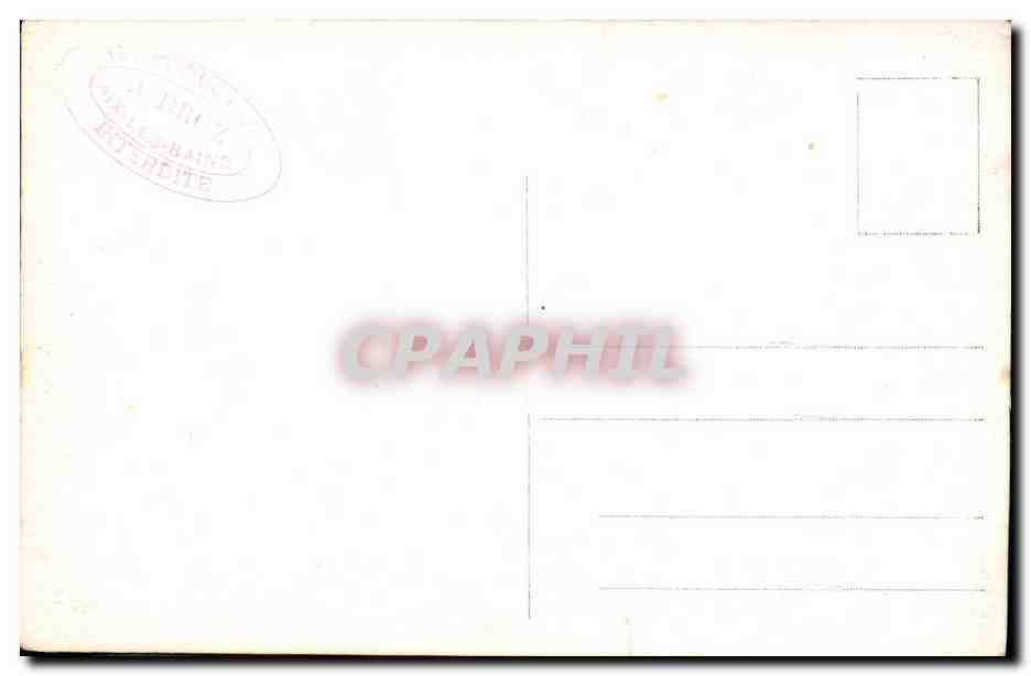 CPA Le lac du Bourget et le mont du Caht Aix les Bains — Rückseite