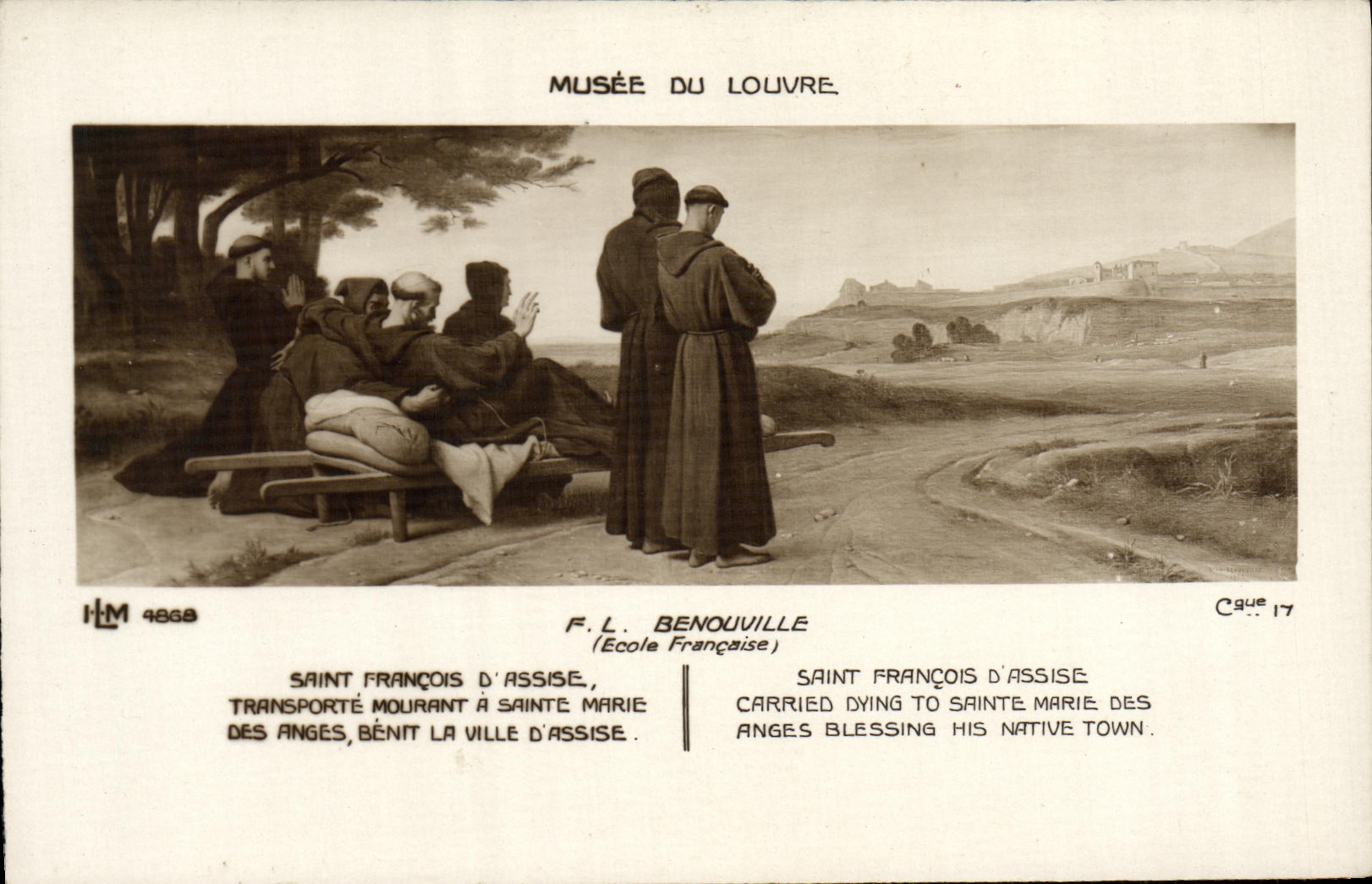 CPA Musee du Louvre F L Benouville Saint Francois d Assise