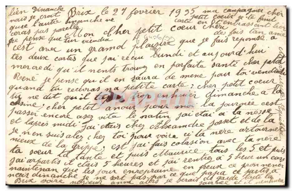 CPA Couples Fantaisie Femme  — Rückseite