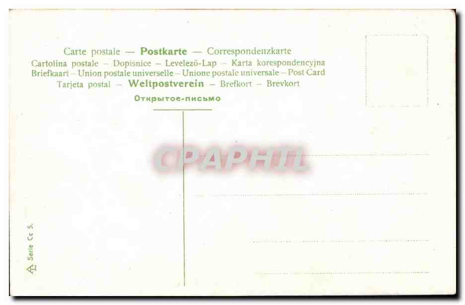 CPA Couples Femme la lettre  — Verso