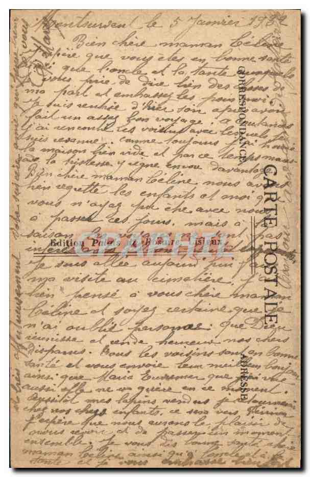 Lisieux - Grab der hl. Thérèse des Kindes Jesu — Edition P. B. Paris — Rückseite