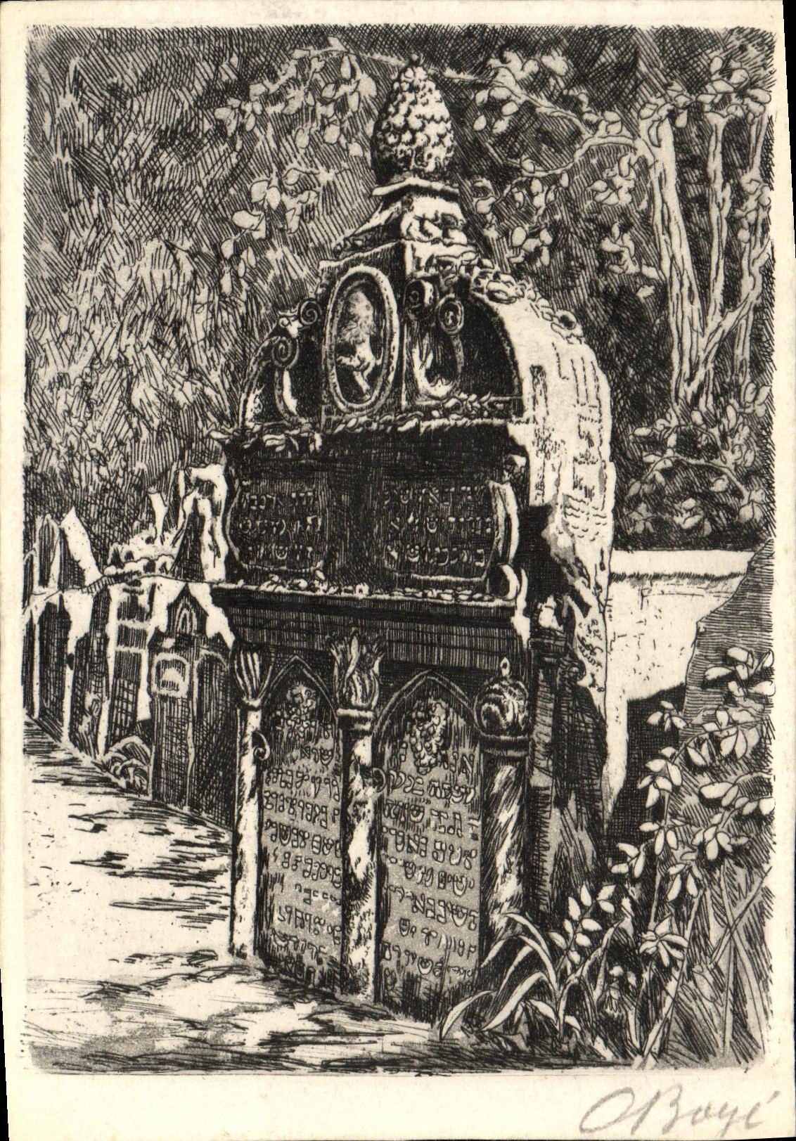 CPA Vysoky rabi Lev Judaica