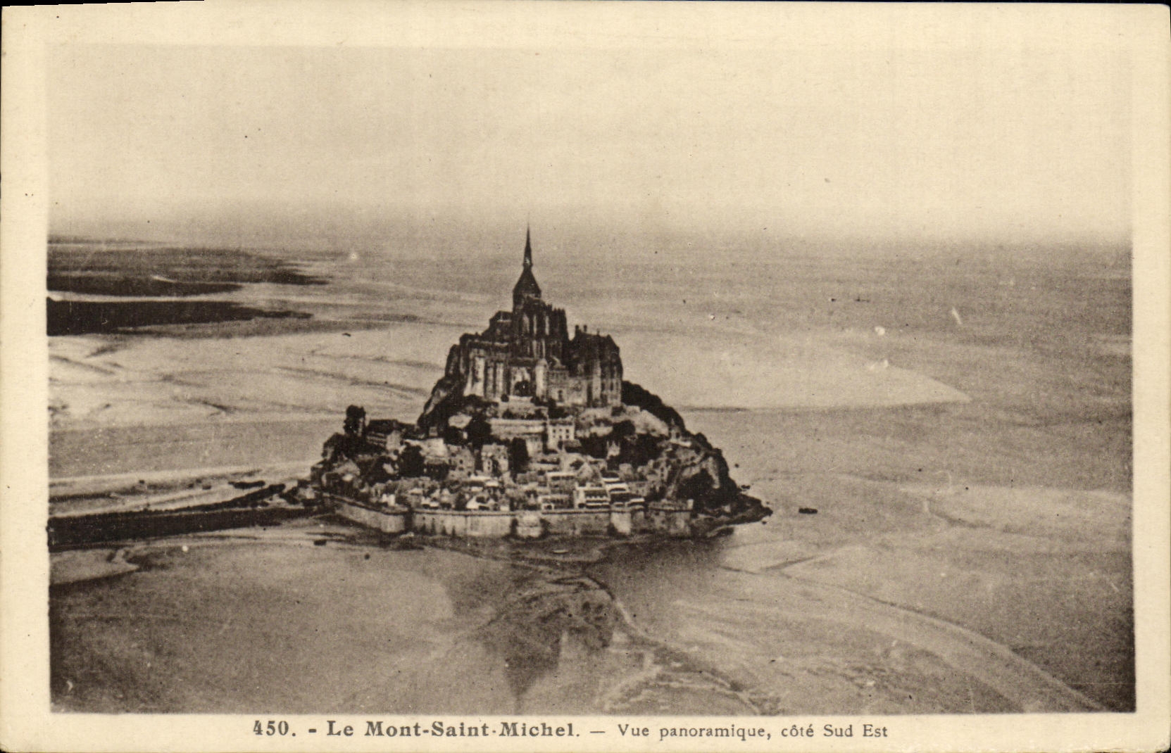 CPA Le Mont Saint Michel Vue Panoramique cote Sud Est