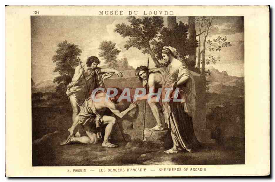 CPA Musee de Louvre N Poussin Les Bergers d Arcadie 