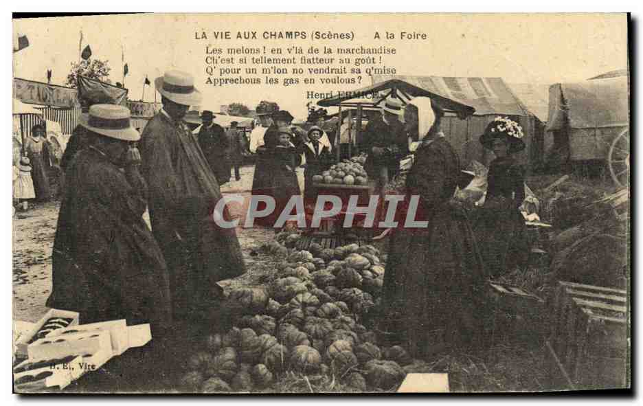 CPA Le Vie aux Champs a la Foire