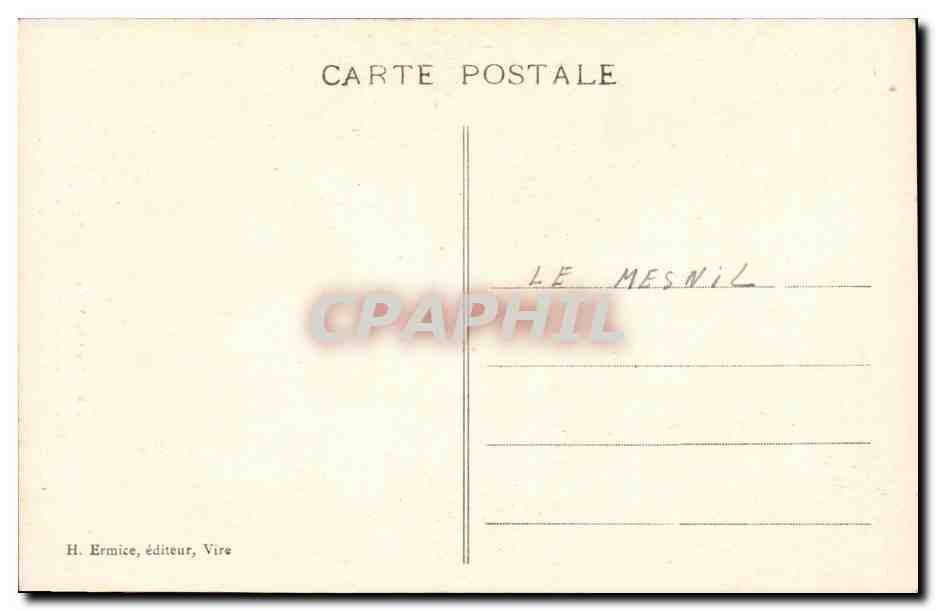 CPA La Normandie Enfant Le bonhomme Chein  — Rückseite