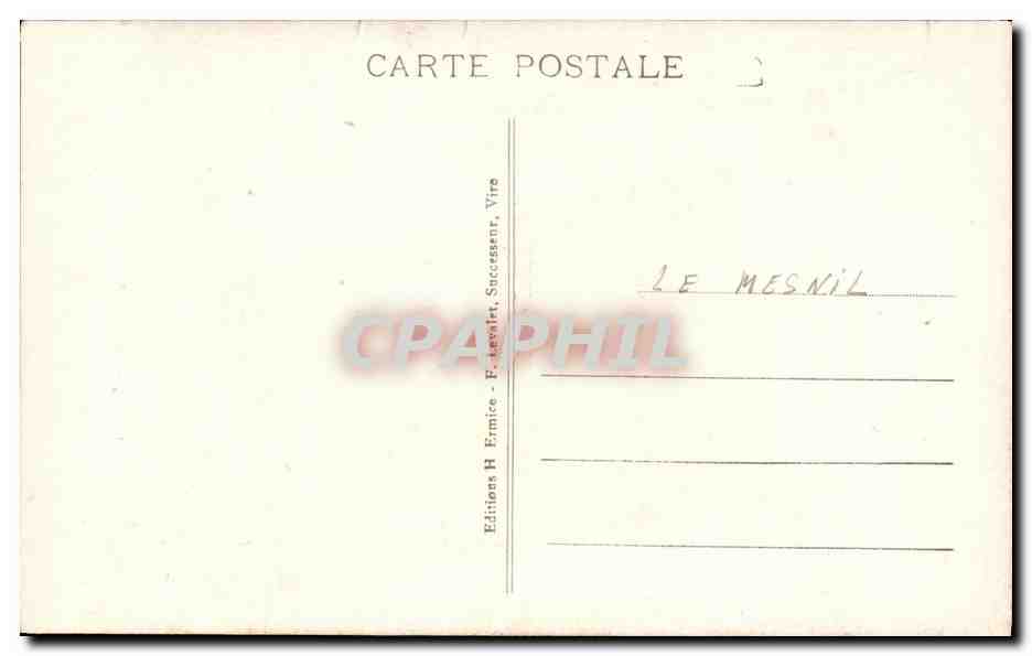 CPA Notre Normandie Enfant Boite aux lettres Folklore — Rückseite