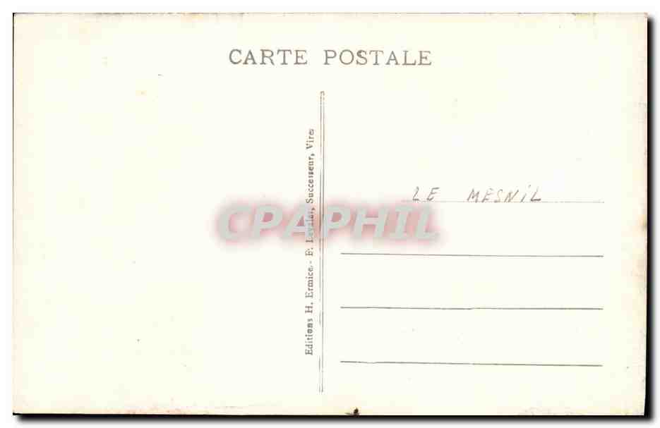 CPA Notre Normandie Ane Folklore Costume — Verso