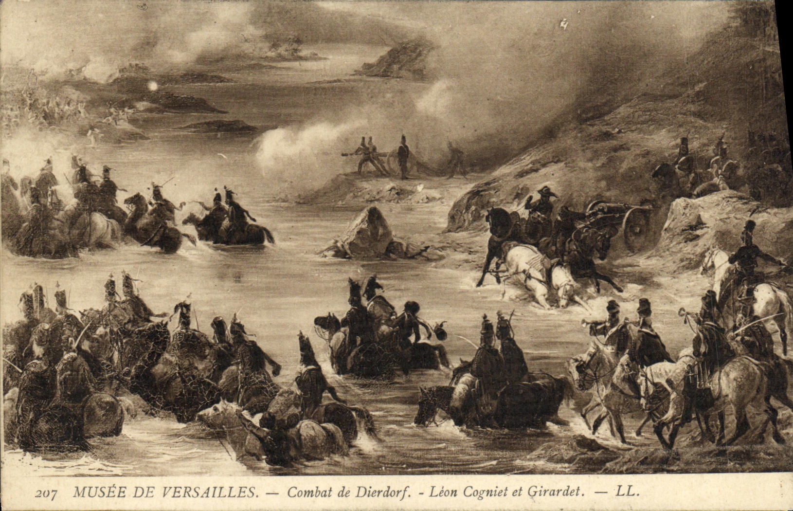 CPA Musee de Versailles Combat de Dierdorf Leon Cogniet et Girardet