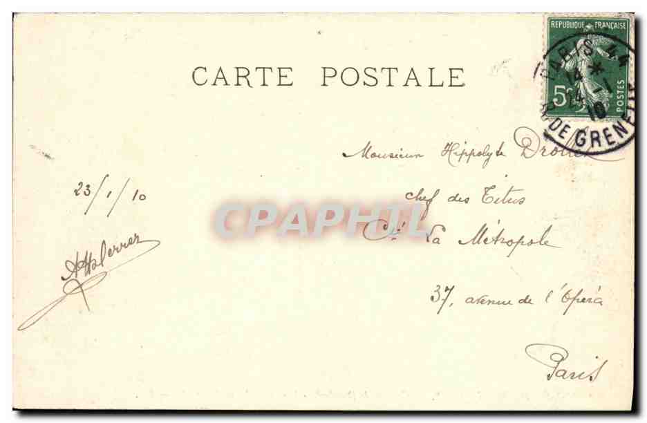 CPA Musee de Versailles Combat de Dierdorf Leon Cogniet et Girardet — Rückseite