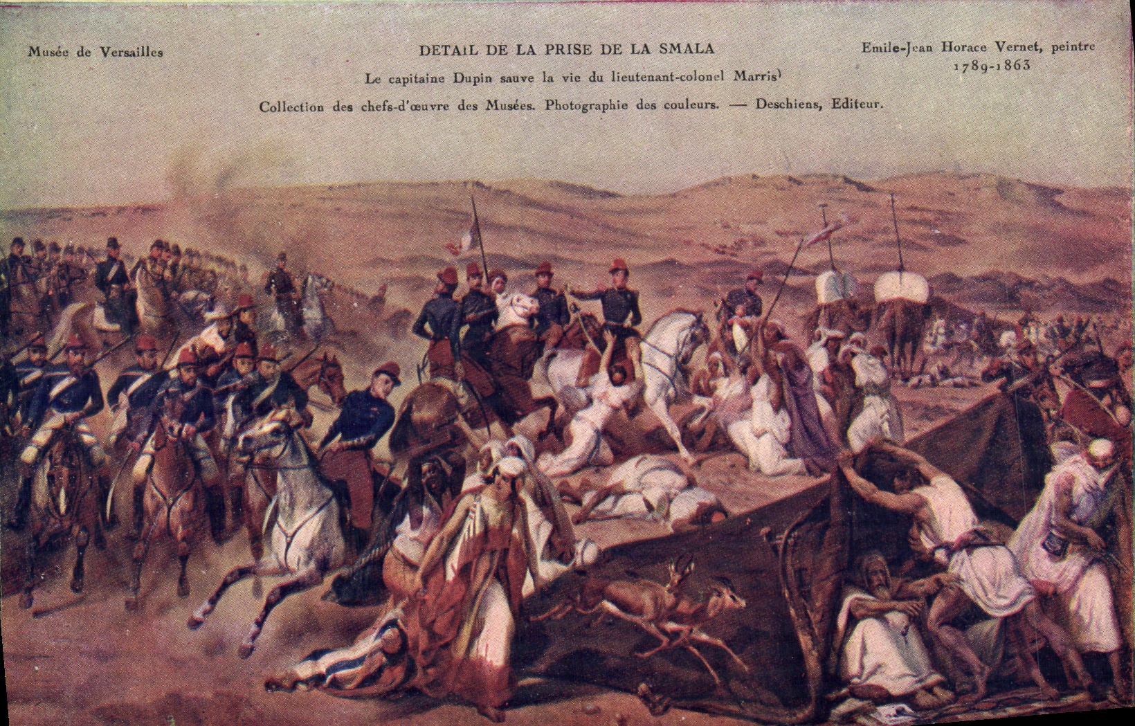 CPA Musee de Versailles Detail de la Prise de la Smala Militaria