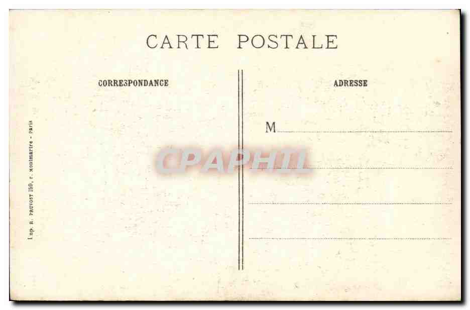 En Champagne - La Ferme d'Alger après le terrible bombardement — R.P. Paris — Verso