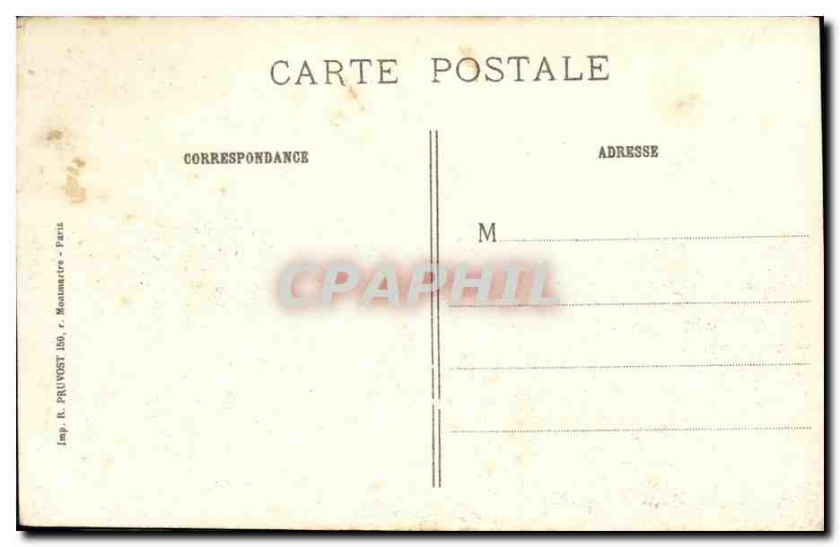 Champagne - Le bois Sabot - Trincee tedesche distrutte dal fuoco dell'artiglieria nostra — J. Courcier, 8 rue Simon-le-Franc, Parigi — Verso