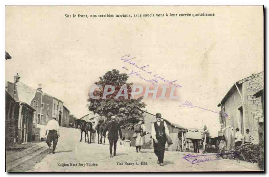CPA Sur le front Militaria 