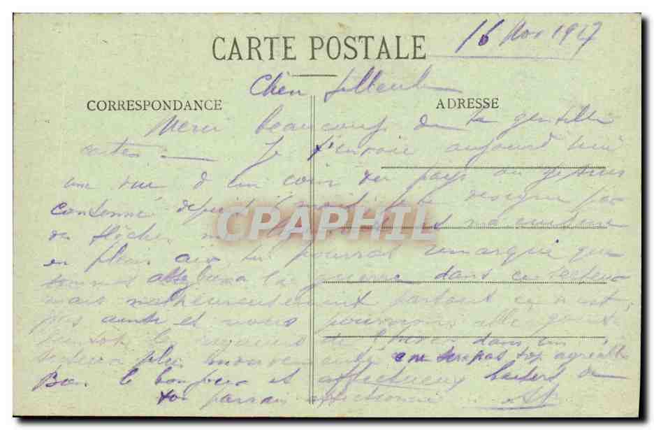 CPA Sur le front Militaria  — Rückseite