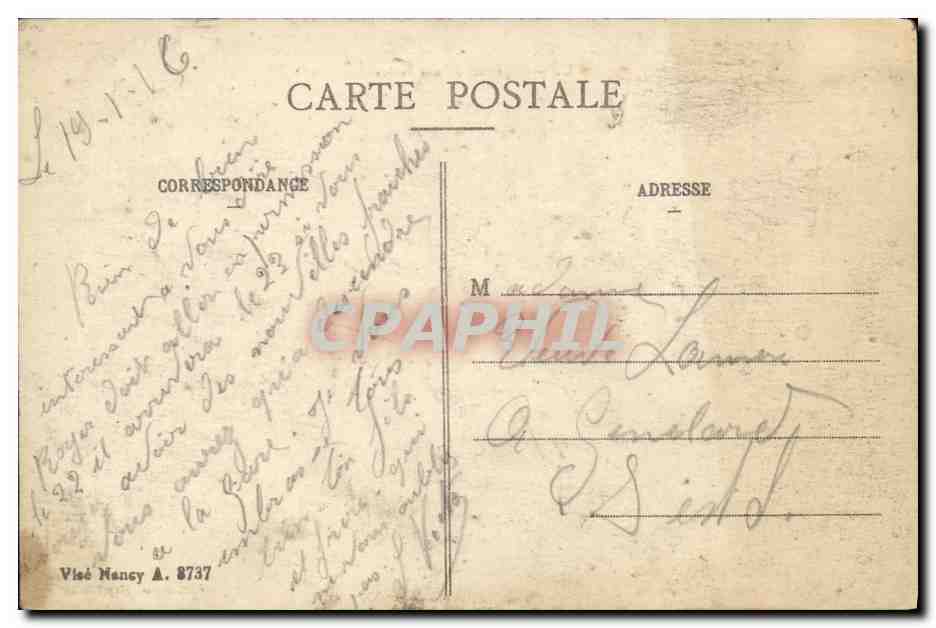 CPA Un payasage ami de nos Poilus — Verso
