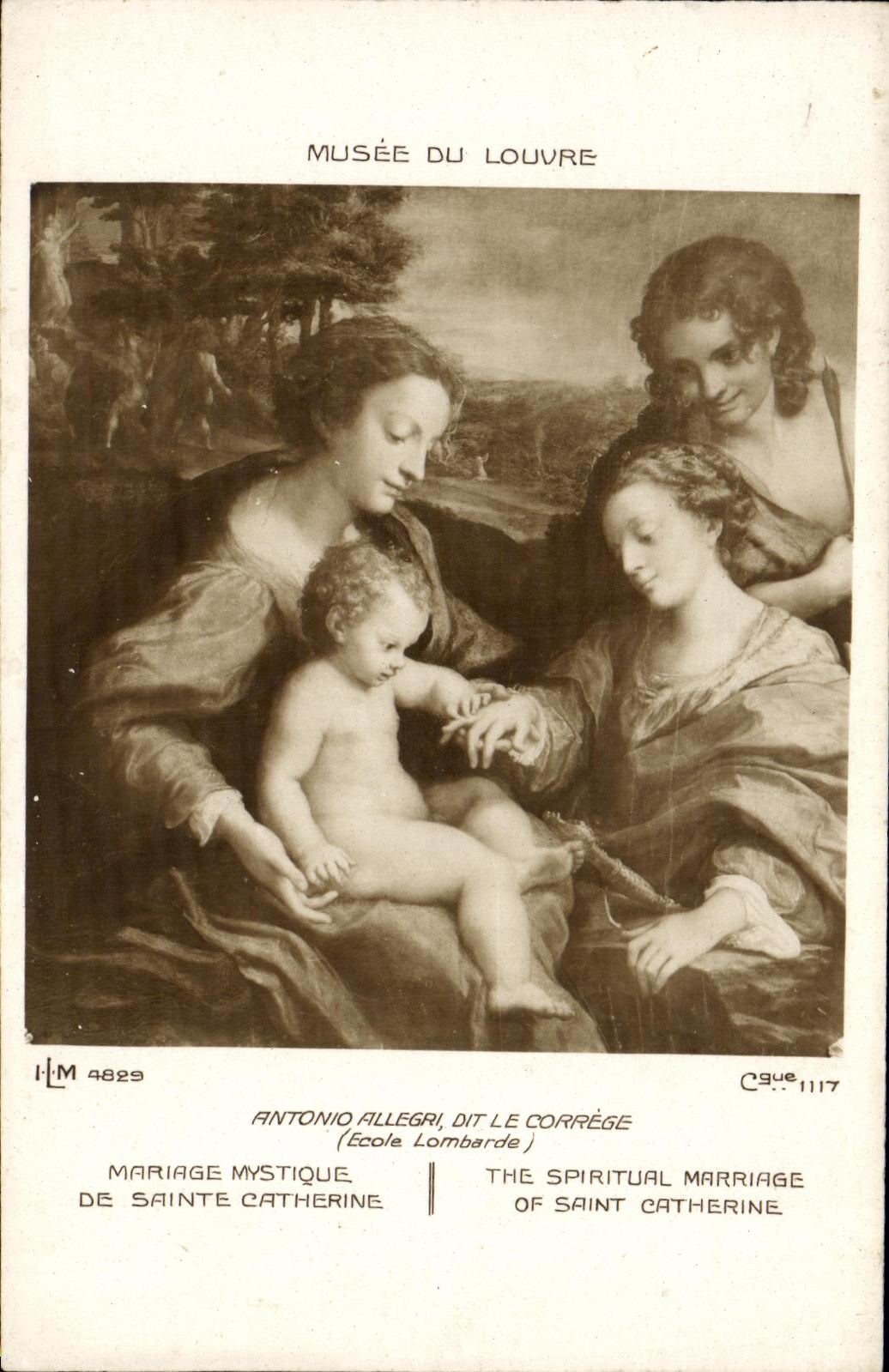 CPA Musee du Louvre Antonio Allegri dit le Correge Musee du Louvre Paris 
