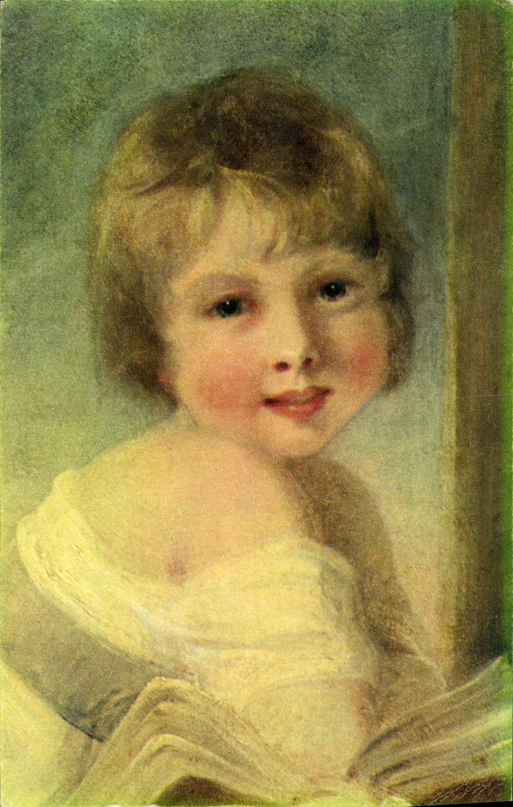 CPM Hoppner Jeune femme et enfant Musee du Louvre