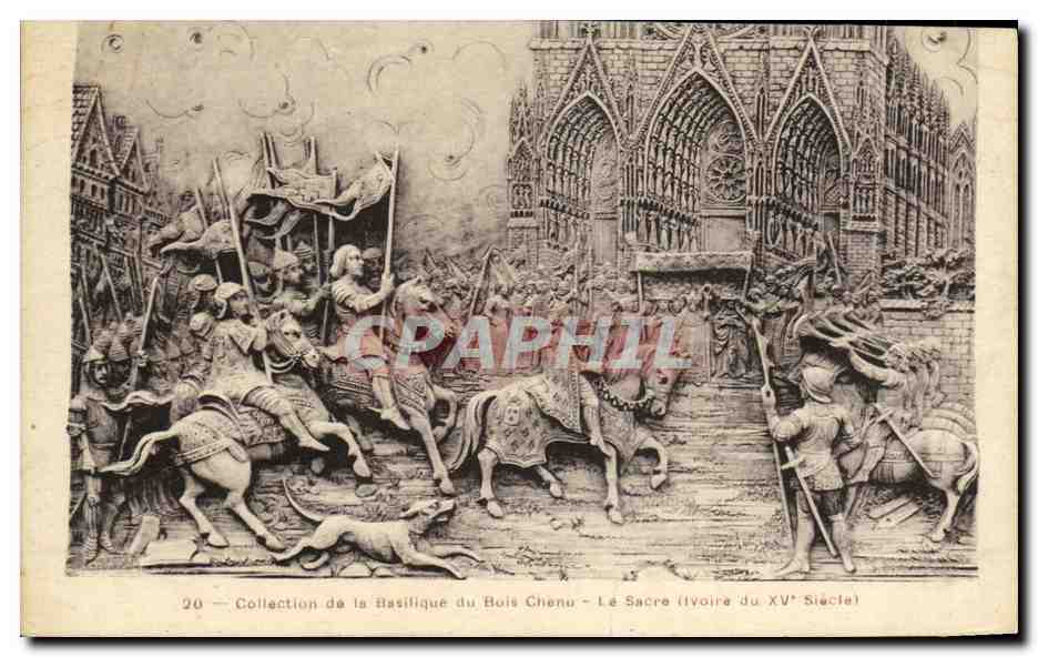 CPA Collection de la basilique du Bois chenu Le sacre